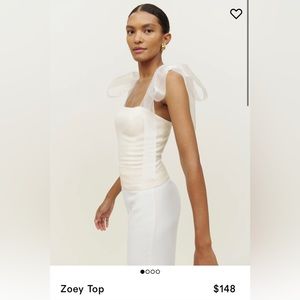 NWT Reformation Zoey Top Size 6